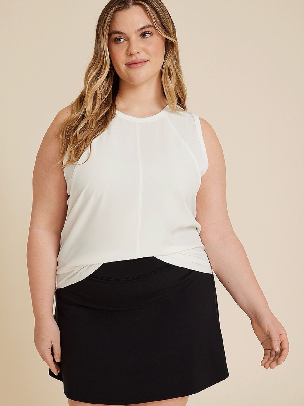 Maurice’s Sleeveless White Performance Tank Top - Women